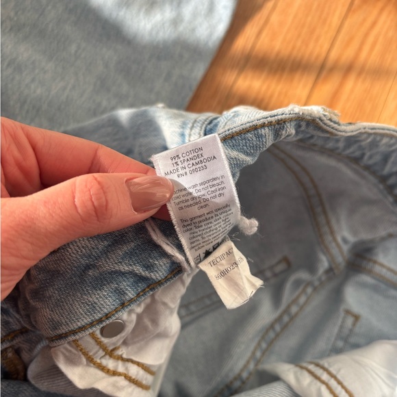 PacSun Women's Light Blue Straight Leg Jeans - Picture 5 of 7